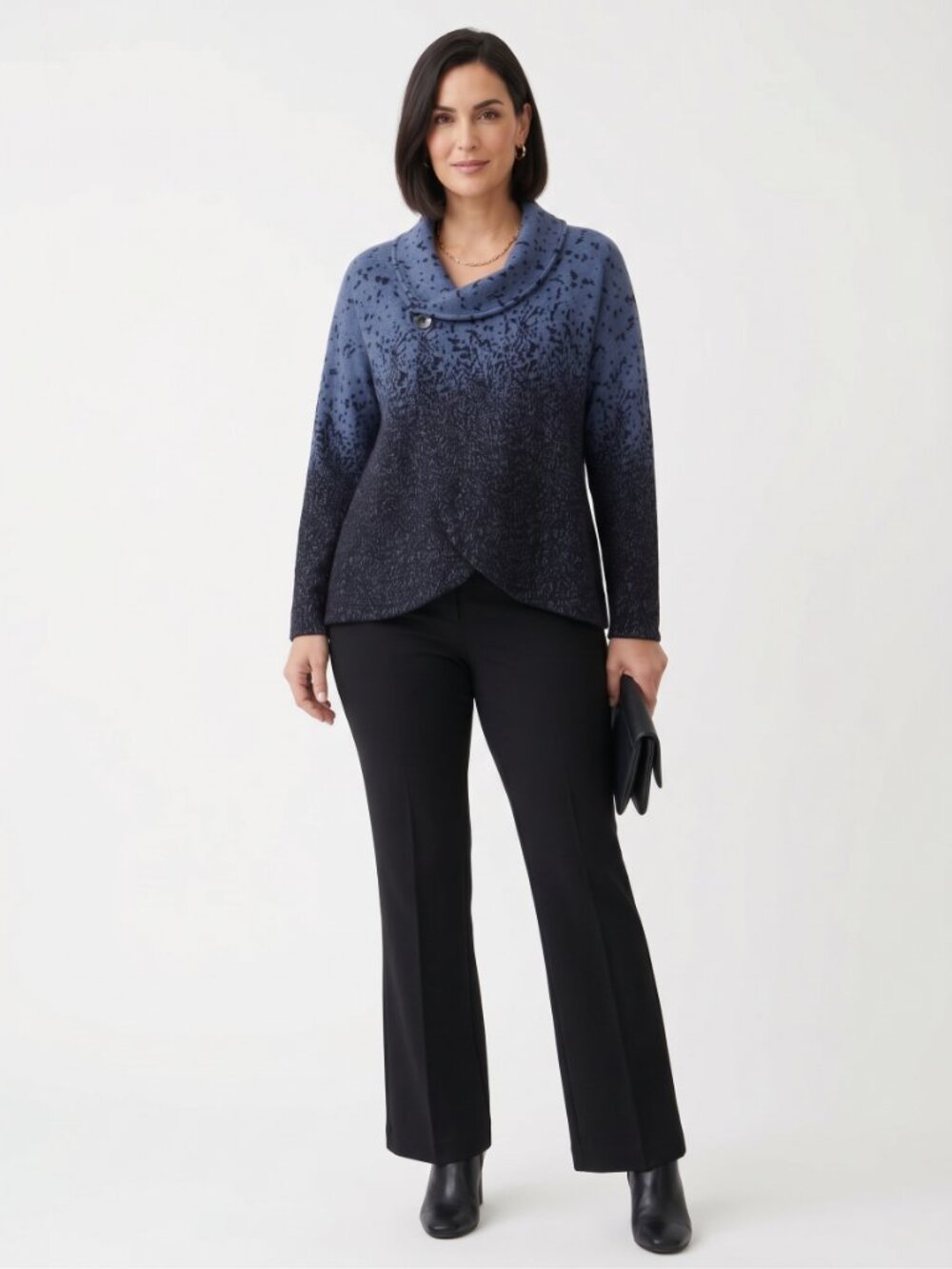 ⭐Joseph Ribkoff | Blue Speckled Jacket